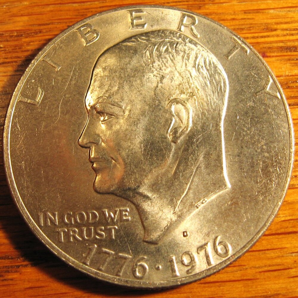 1776-1976 D EISENHOWER BI-CENTENNIAL 1 DOLLAR COIN